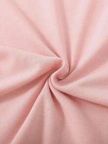 Solid Color Round Neck Basic Short Sleeve T-Shirt Is Suitable For Summer Casual WearLoose And Comfortable - Dusty Pink - View 5