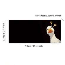 1 Tấm lót bàn hình động vật hoạt hình kèm tấm lót chuột - 35.4x15.7 inch, Kích thước cực lớn, Thiết kế hai mặt chủ đề hoạt hình dễ thương, có hình chuột nước, mèo, vịt, với đế cao su chống trượt, hỗ trợ cổ tay, bề mặt polyester có thể giặt được, nhiều màu sắc và họa tiết động vật, lý tưởng cho thiết lập chơi game và những người yêu thích động vật hoạt hình. Phụ kiện bàn làm việc, Văn phòng phẩm, Tấm lót bàn, Tấm lót chuột, Bàn làm việc văn phòng, Văn phòng phẩm, Phụ kiện văn phòng, Tấm lót chuột, Bàn học, Tấm lót chuột cho bàn làm việc, Trang trí bàn làm việc - Con vịt - Xem 7