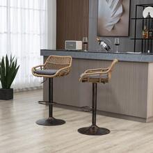 Barstools - Gray + Linen + Foam - View 8