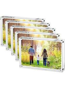 5x7 Inch Acrylic Photo Frame, Double-Sided Acrylic Frame, Double-Sided Transparent Frameless, 4x6 Inch Photo Frame, 3.5x5 Inch Transparent Photo Frame, Ideal Gift For Display - Acrylic Version - View 4