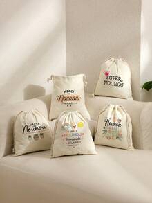 VOESETO 1 Chiếc Túi Đuốc Dây Rút In Hình Cảm Ơn Nounou Túi Đuốc Du Lịch Có Dây Rút Dùng Cho Máy Sấy Tóc Hộp Đuốc Dụng Cụ Sấy Tóc Hộp Đuốc Máy Sấy Tóc Hộp Đuốc Trang Sức Hộp Đuốc Dụng Cụ Sấy Tóc - Nhiều màu - Xem 2