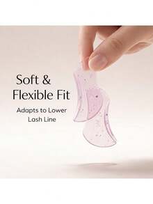 1 Pair Reusable Silicone Eyelash Curler Pad, Eyelash Curling Tool Protector - Pink - View 7