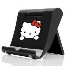 SANRIO Hello Kitty Kuromi Cinnamoroll My Melody süßer Cartoon Handyhalter für den Schreibtisch, universell einstellbarer und faltbarer Handy-Ständer für den Tisch, rutschfest und stabil für Tablets, Kawaii tragbarer Handyhalter in Taschengröße für Zuhause, Büro, Reisen und Videostreaming, niedliches Anime-Charakter-Design als Schreibtisch-Dekoration, leichtes Handy-Zubehör als perfektes Geschenk für Mädchen, Kinder, Studenten und Fans der Charaktere - 1 Stück zufälliger dekorativer Handyhalter mit Kätzchenmotiv - Übersicht 10