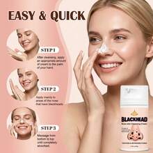 Hydrating Polishing Nose Mask Cream, Moisturizing Texture Easy To Apply, Dissolves Surface Oil Particles, Refines Skin Texture Without Redness, Soothing Formula Won't Tighten, Suitable For All Skin Types, Summer Skincare, Daily Protection, Emergency Rescue Before Dates, Regular Cleansing, Nose Wing Care - 50g - 查看 8