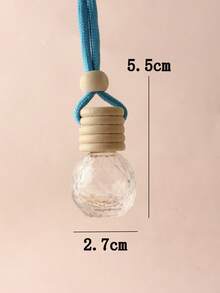 Bộ 5 chiếc/bộ 5ml tinh dầu khuếch tán ô tô bằng thủy tinh trong suốt, dạng treo, quà tặng sinh nhật, đám cưới, tiệc tùng, năm mới. - Xem 5