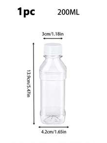 1/5/10個裝水瓶、塑膠果汁瓶、透明大容量飲料容器、防漏瓶、適用於果昔、果汁、牛奶及自製飲品的創意容器 - 彩色 - 查看 9