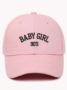 蝴蝶刺绣户外防晒休闲校园风街头棒球帽 (蓝色配随机粉色/白色蝴蝶结) - 棒球帽 - 查看 12