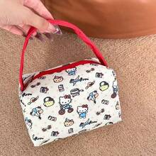 SANRIO Túi đựng mỹ phẩm mới dễ thương, Hello Kitty [Được cấp phép chính thức], Túi đựng đồ trang điểm di động tiện dụng khi đi du lịch - Nhiều màu - Xem 10