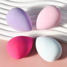 4pcs Makeup Sponge Set, Suitable For All Skin Types, Dry And Wet Use, Easy To Create Perfect Makeup Base, Applicable For Cream, Powder And Liquid Cosmetics. Ideal For Room Decor, Vanity Table, Travel, Bedroom Placement, And More. A Great Christmas Gift Choice, Essential Makeup Tool, Perfect Present For Beauty Lovers, Suitable For Gifting, Travel Essentials, And Various Scenarios. - Multicolor - View 3
