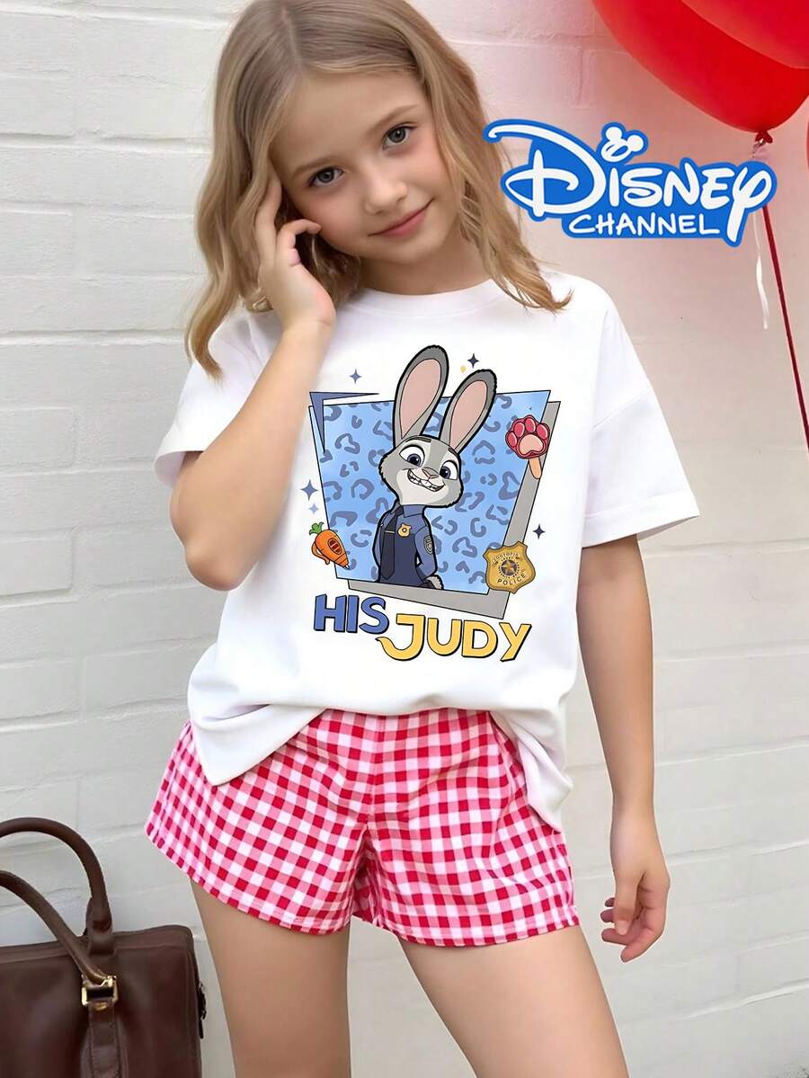 Disney Zootopia Tee, Soft Breathable Children's T-Shirt, Judy Hopps Design , Disney Collaboration - White - View 1
