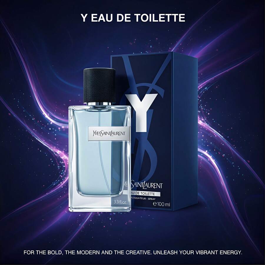 Yves Saint Laurent Y Eau De Toilette For Men 100ml/3.3 Fl Oz Fresh & Bold Cologne - Gỗ & Đất - Xem 1
