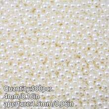 3~14mm (50~500顆) 白色穿孔珍珠隔珠，適用於DIY珠寶製作、手工藝裝飾與花瓶填充物（多種尺寸） - 白色有孔珍珠 - 查看 7
