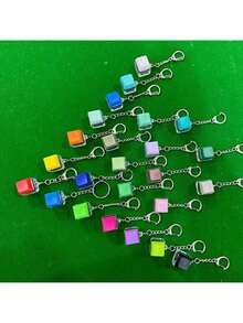 Móc khóa giảm căng thẳng bàn phím 4 trong 1, đồ chơi chuông lắc ngón tay giảm căng thẳng bàn phím, quà tặng giảm căng thẳng, quà sinh nhật lý tưởng, quà tặng tiệc tùng - Nhiều màu - Xem 3