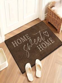 1 pezzo "casa, Sweet casa" Zerbino di benvenuto con design a lettere, decorazione a forma di cuore, adatto per interni ed esterni, tappeto in finta lana, morbido e confortevole, applicabile per ingresso, soggiorno, camera da letto, doccia, bagno, decorazione per la casa, decorazione per feste, regalo, tappetino decorativo per pavimenti a tema stagionale - A - Visualizzare 5