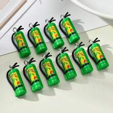 10个/包迷你灭火器吊坠，可爱塑料钥匙扣挂件，珠宝制作零件和配件，适合DIY工艺品和角色扮演 - 滅火器 - 查看 9