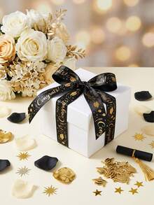 1 Peça Fitas Metalizadas de Formatura, Fitas de Formatura Feliz Incluindo Preto Dourado, Branco Dourado, Decorações de Formatura Classe de 2026, Suprimentos para Festa de Formatura, Decoração de Parabéns Formando, Perfeito para Embrulho de Presente de Formatura, Lembrancinhas de Festa de Formatura, Decoração de Celebração de Formatura Parabéns, Decoração de Casa de Formatura - multicolorido - Visão 8