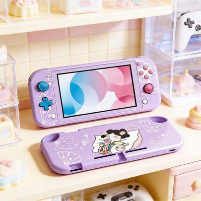 Transparent Protective Soft Case For Nintendo Switch, Tang Dynasty Style Cute Girl Design