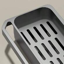1 Set - Wall-Mounted Kitchen Storage Rack With Sponge Holder And Dish Rack - Durable PP Plastic Space-Saving Sink Storage Rack For Sponge, Soap, Towel - Faucet Mounted, Modern Design, Kitchen Sink Accessories - Multicolor - View 7