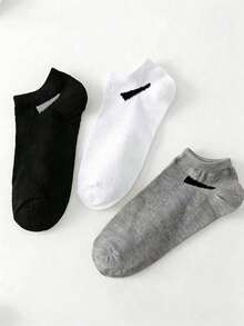 30 Pairs Unisex Sports Socks, White/Black/Grey Short Socks, Invisible Socks, Solid Color Minimalist Fashion, Men's Boat Socks, Women's Boat Socks, Summer Socks, Autumn Socks, Student Socks, Adult Socks, Moisture-Wicking Breathable Anti-Odor Disposable Socks, Men's Short Socks, Women's Socks, Women's Short Socks, Short Socks, Suitable For Daily Casual, Home Use, 1/9/10/15/20 Pairs Available - Multicolor - View 2