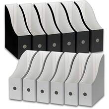 Simple Houseware - cajas para archivos organizador plegable cartón negro - Negro - Ver 3
