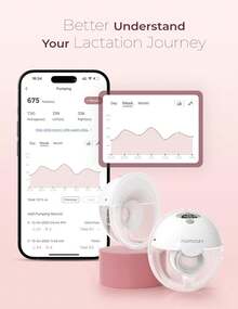 Momcozy M5 Smart Electric Breast Pump, App-Controlled, Hands-Free, 3 Modes & 9 Levels - 灰色 - 查看 3