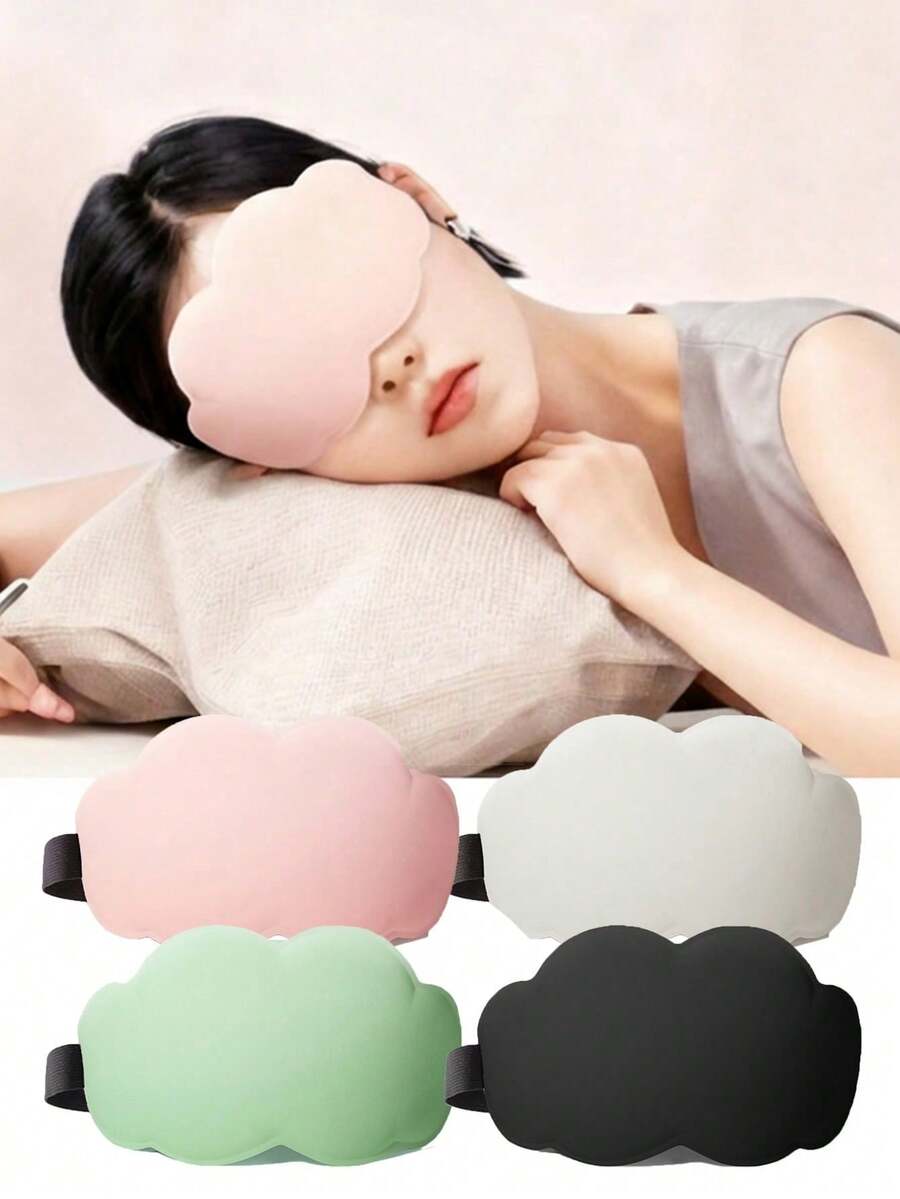 3D云朵睡眠眼罩，超柔软眼罩，柔软亲肤云朵造型睡眠眼罩，柔和色彩，遮光，睡眠眼罩，透气睡眠眼罩，不压迫眼睛，慢回弹记忆棉，顺滑睡眠眼罩，旅行睡眠眼罩，学生午睡眼罩，适合所有人