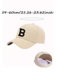 1PC Unisex Ponytail Baseball Cap,Adjustable Messy High Bun Hat,Casual Sun Protection Hat,Perfect For Running,Hiking,Travel,Daily Outdoor Activities - Beige - View 11