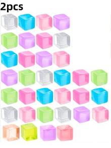 2/6/10pcs Adult Stress Relief Squeeze Balls, Ice Cube Squeeze Toys - Square Squeeze Ball Toys, Adult Stress Relief Balls, Squeeze Cube Stress Relief Toys, Small Size - 2個 - 查看 12