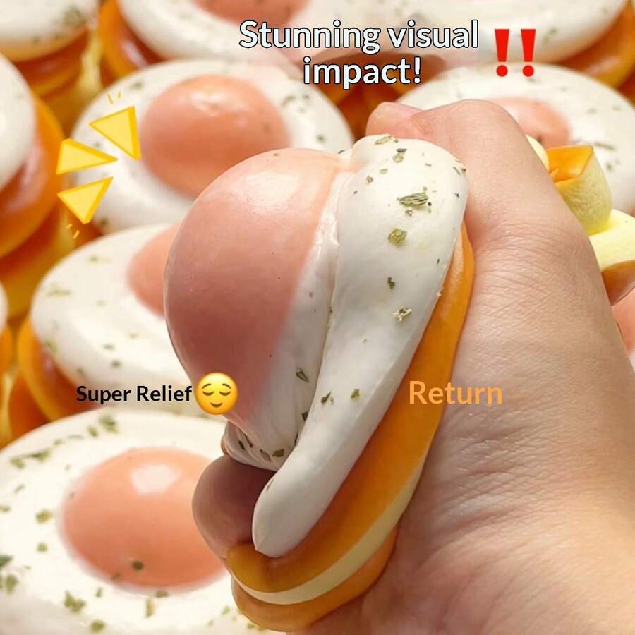 Đồ chơi trứng chiên và bánh mì nướng mềm dẻo mới năm 2026, đồ chơi bóp hình thức ăn thực tế giúp giảm căng thẳng, đồ chơi giảm stress phổ biến với độ đàn hồi chậm, quà tặng tiệc tùng, quà tặng sáng tạo thú vị, quà sinh nhật, quà Valentine, quà thiếu nhi, quà Phục sinh, món quà hoàn hảo, món quà tốt nhất, quà Halloween, đồ chơi giảm stress.