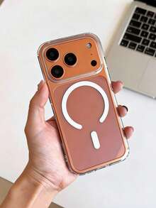 磁吸充电手机壳，兼容 17、17 Air、17 Pro、17 Pro Max，透明亚克力超薄保护壳，也适用于 13、11、16 Pro Max、15、14 Plus - 無色 - 查看 5