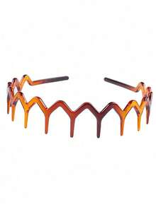 1/2pcs Minimalist Basic Large Wave Women's Headband, Hair Accessory, Women's Hair Accessory, Women's Hair Accessory, Hairstyle Styling Tool, Beauty Accessory, Curly Hair Accessory. Suitable For Travel, Home And Party. - Multicolor - View 7