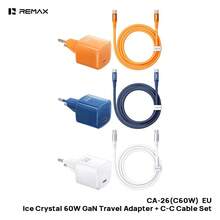 REMAX CA-26(C60W) 氮化鎵充電器數據線套裝，PD60W動態低溫快充，Type-C充電插頭充電線，小體積，大功率,隨身攜帶無壓力 - 彩色 - 查看 6