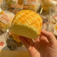 柔软菠萝包捏捏乐逼真食物减压玩具，慢回弹减压玩具，创意搞怪礼物 - 彩色 - 查看 5