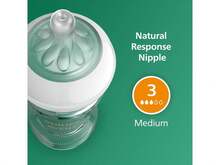 Philips Avent Natural Glass Baby Bottles With Natural Response Nipples (Medium Flow, Flow 3), 8oz, 2-Pack, SCY913/02 - Clear - View 7