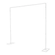 2,4 m x 2,4 m Metall-Hochzeitsrahmen Hochzeitsbogen Dekorative Stütze Hochzeitshintergrundrahmen Weiß - / - Übersicht 9