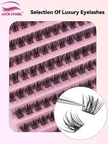 120Pcs Natural Wispy D Curl Lash Clusters, 8-16mm Volume Individual False Eyelashes, Beginner Friendly DIY Eyelash Extensions - C - View 4
