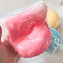 1pc - Large 10cm Jumbo Fluffy Slime Ball, Stress Relief Squishable Jumbo Fluid Ball, Big Slow Rebound Stress Relief Toy, Large Fluid Stress Relief Toy, Mud Feeling Squishable, Surprise, Birthday,,, Toy - 黃色 - 查看 5