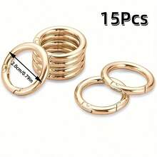 5/10/15/20/30 cái móc khóa carabiner tròn bằng kim loại có lò xo mở được, đầu nối móc khóa, phù hợp làm trang sức DIY và phụ kiện cho doanh nghiệp nhỏ - Nhiều màu - View 39