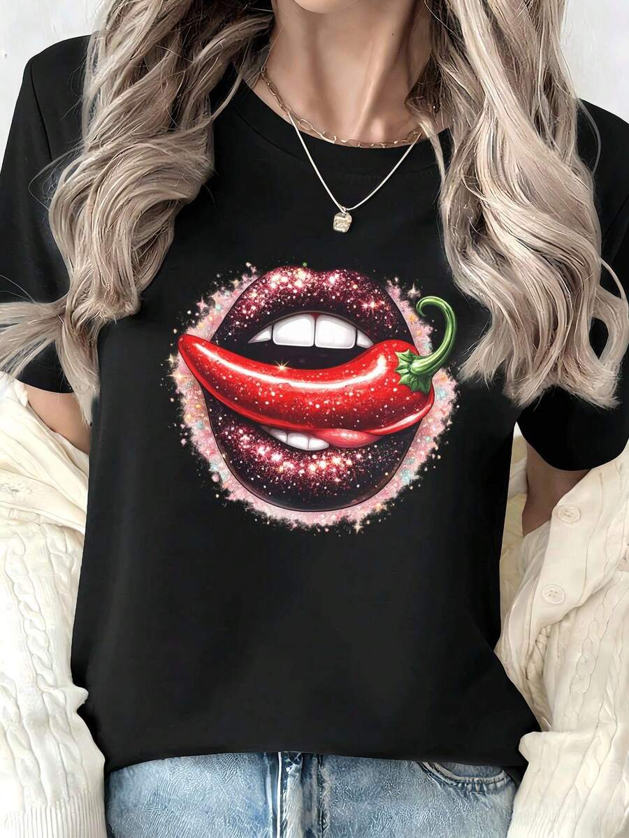 Women T-Shirts - Black - View 1