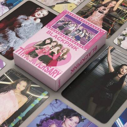 55pcs K-Pop Merchandise Cards, Birthday Gift Trading Cards With Display Box, Bookmark Set, Collector Cards, Valentine's Day Gift, Small Gifts, Fan Support Cards, Mini Collector Cards, New Series Greeting Cards, Card Collection And Display, High-Definition Double-Sided Printing Classic Designs, Ideal For Fan Collection, Decoration And Gifting