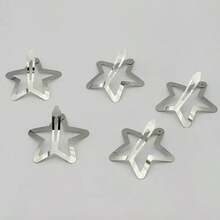 Bộ 8 phụ kiện tóc nữ màu vàng, kẹp tóc hình ngôi sao 3cm bằng kim loại, kiểu dáng ngọt ngào, thanh lịch. - Vàng - Xem 6