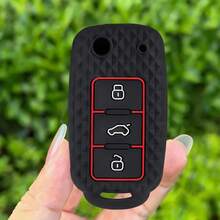 Ốp bảo vệ chìa khóa xe hơi bằng silicon cho VW Amarok Polo Golf 4 5 6 MK4 Bora Jetta Altea Passat B5 B6 B7 - đen - Xem 8
