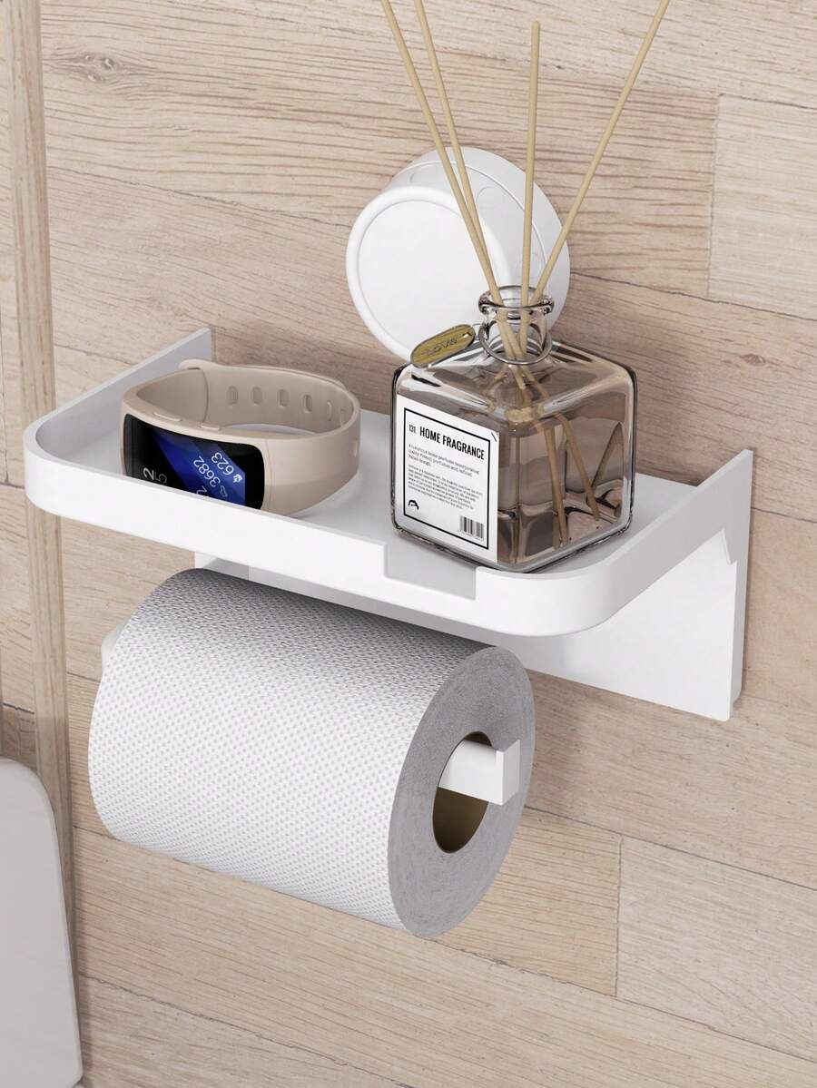 1Pc Wall Mounted Tissue Dispenser With Quick-Change Design, Heavy Duty & Waterproof, Perfect For Bathroom, Kitchen, RV, Easy Installation, Space Saving, Fits All Standard & Jumbo Toilet Paper Rolls - Multicolor - View 1