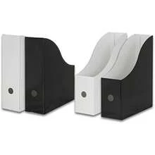 Simple Houseware - cajas para archivos organizador plegable cartón negro - Negro - Ver 5