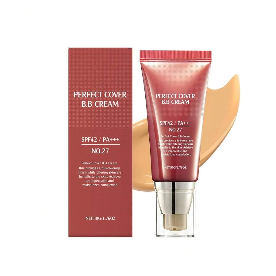 Dark Skin Softening Concealer BB Cream, Light Moisturizing Brightening Matte Clear and Delicate Texture Create Hydrating BB Cream - por defecto - Ver 1