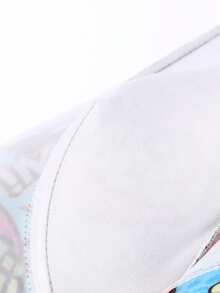 6 pièces Boxers imprimés pour hommes, motif graffiti aléatoire, sous-vêtements graphiques, convient pour Noël - Multicolore - Voir 6
