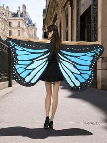 Women's Butterfly Wing Cape - Soft, Lightweight And Breathable Silk Butterfly Cape Shawl, Suitable For Cosplay, Stage Performance, Theme Party, Carnival, Holiday Costume Accessories, Party Props, Available In Multiple Colors, Perfect Gift For Adult Women, Teenage Girls And Female Friends - Multicolor - View 11