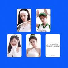 1pc Aespa Desk Calendar, Seasons Greetings Card, WINTER Liq Jimin, NINGNING - Multicolor - View 4