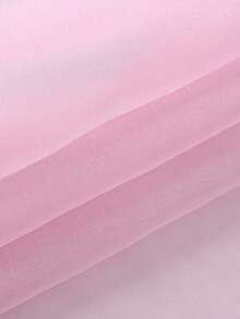 1pc Sheer Curtain, Grommet Curtain, Light Filtering Curtain, Semi-Transparent Curtain, Home/Office Use Curtain, Solid Color Modern Minimalist Polyester Voile Curtain, Softens Light, Suitable For Bedroom, Living Room, Balcony, UV Protection - Pink - View 5