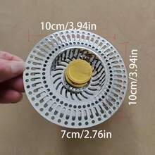 1个厨房水槽滤网，通用压力式水槽排水塞，适用于洗脸盆 - A - 查看 2